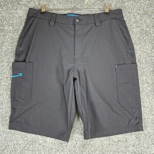 Amazon Luly Yang Shorts Mens Large (34-37) Black Cargo Uniform Work